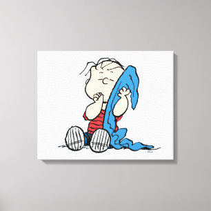 Peanuts   Linus & His Blanket Canvas Print