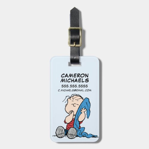 Peanuts  Linus  His Blanket Luggage Tag