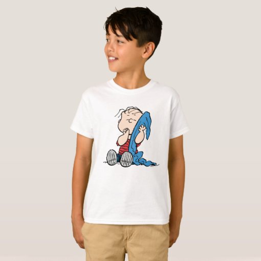 Peanuts Linus & His Blanket TShirt Zazzle