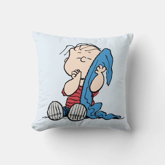 Peanuts Linus & His Blanket Throw Pillow