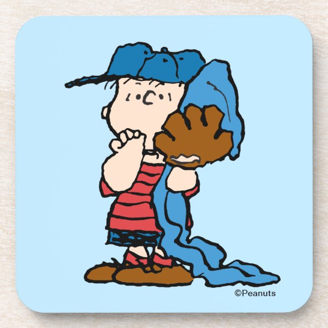 Peanuts | Linus In His Baseball Gear Beverage Coaster (Front)