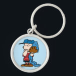 Peanuts | Linus In His Baseball Gear Keychain<br><div class="desc">Linus is Charlie Brown's Best friend and brother of Lucy and Rerun van Pelt. Check out this cute Peanuts design featuring Linus and his blanket.</div>