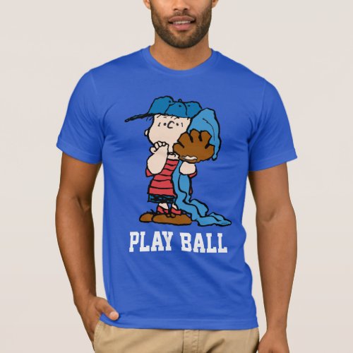 Peanuts  Linus In His Baseball Gear T_Shirt