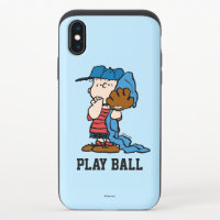 Peanuts | Linus In His Baseball Gear iPhone X Slider Case