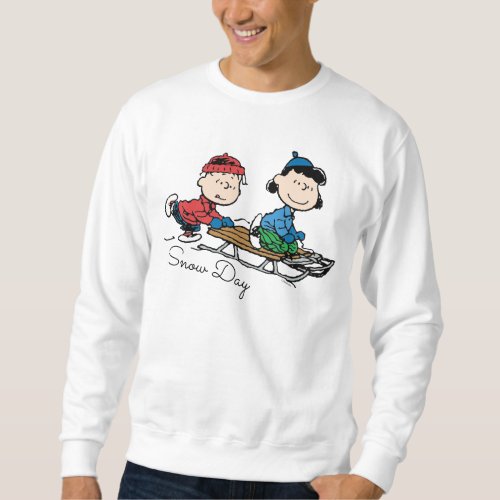 Peanuts  Linus  Lucy Sled Riding Sweatshirt