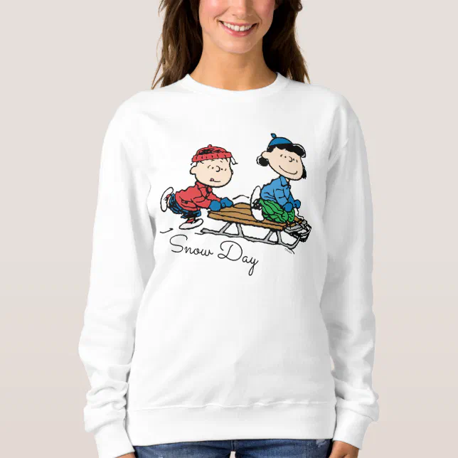 Peanuts | Linus & Lucy Sled Riding Sweatshirt | Zazzle