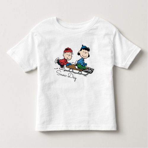 Peanuts  Linus  Lucy Sled Riding Toddler T_shirt
