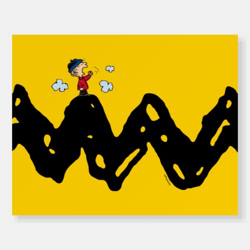 Peanuts  Linus Mountain Yell Foam Board
