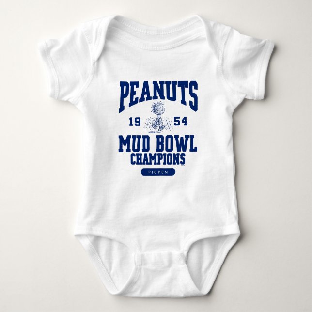 Peanuts | Linus Mud Bowl Champions 1954 Baby Bodysuit (Front)