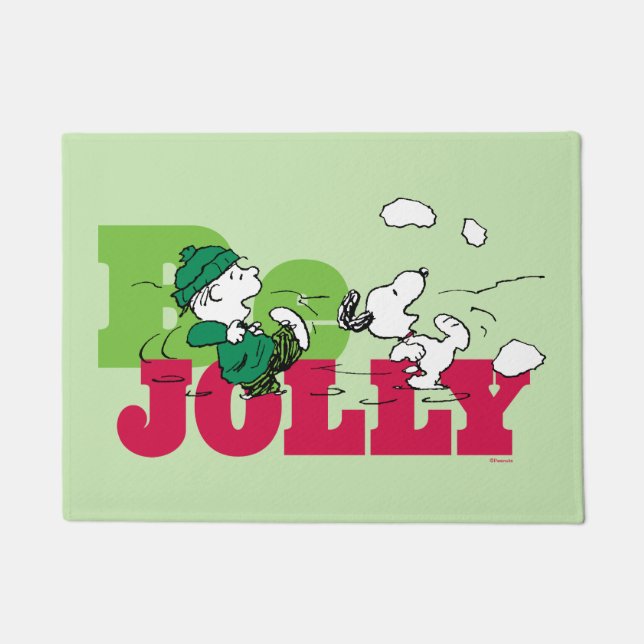 Peanuts | Linus & Snoopy Be Jolly Doormat (Front)