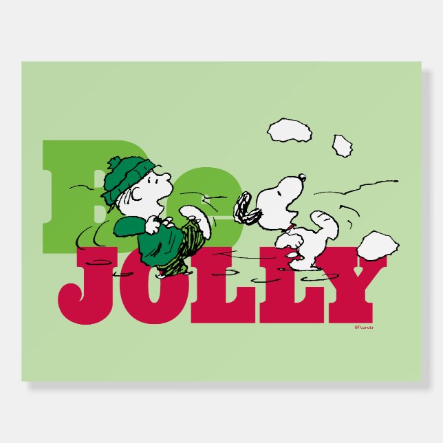 Peanuts | Linus & Snoopy Be Jolly Foam Board (Front)