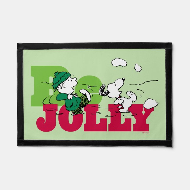 Peanuts | Linus & Snoopy Be Jolly Pennant (Front)