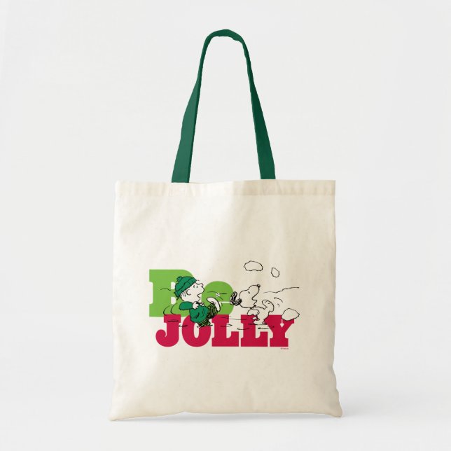 Peanuts | Linus & Snoopy Be Jolly Tote Bag (Front)