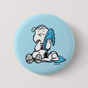 Peanuts Linus & Snoopy Button