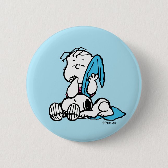 Peanuts | Linus & Snoopy Button (Front)