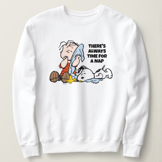Peanuts | Linus, Snoopy & Woodstock Napping Sweatshirt (Design Front)