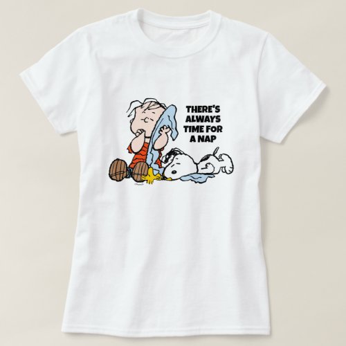 Peanuts  Linus Snoopy  Woodstock Napping T_Shirt