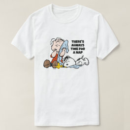 Peanuts Linus, Snoopy & Woodstock Napping T-Shirt