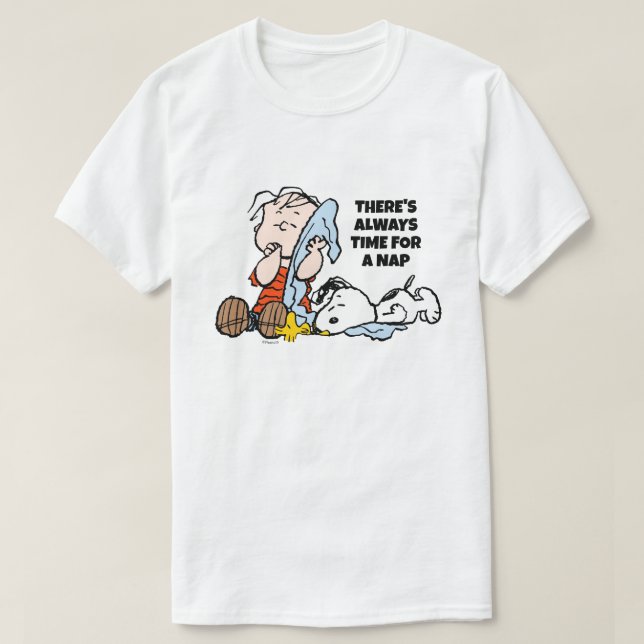 Peanuts | Linus, Snoopy & Woodstock Napping T-Shirt (Design Front)