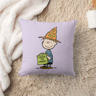Peanuts Linus Wizard Trick Or Treat Throw Pillow