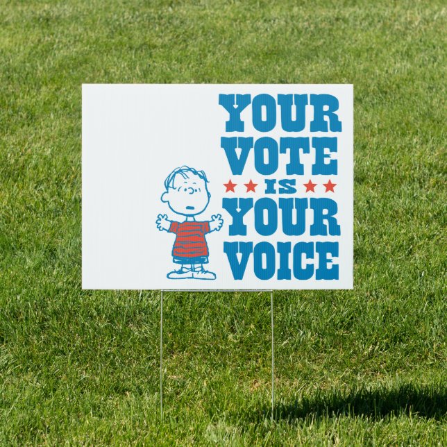 Peanuts | Linus - Your Vote is Your Choice Sign (Insitu)