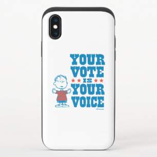 Peanuts   Linus - Your Vote is Your Choice iPhone X Slider Case