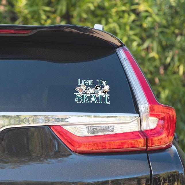 Peanuts | Live to Skate Sticker (Car Side)