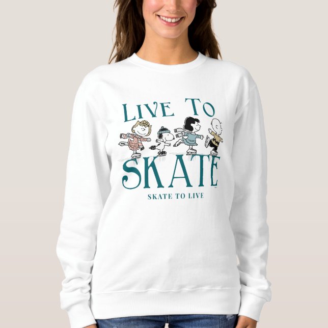 Peanuts | Live to Skate Sweatshirt (Front)
