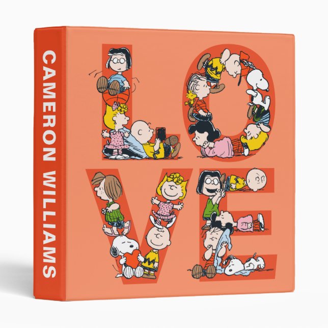 Peanuts - LOVE 3 Ring Binder (Front/Spine)