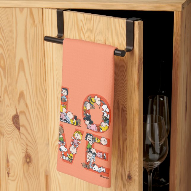 Peanuts - LOVE Kitchen Towel (Thirds Fold)