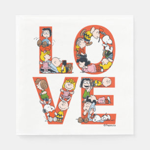 Peanuts - LOVE Napkins