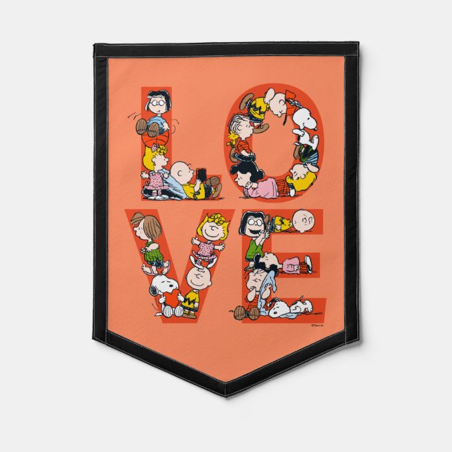Peanuts - LOVE Pennant (Front)