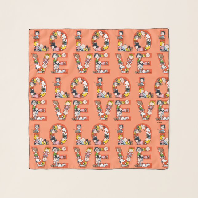 Peanuts - LOVE Scarf (Front)