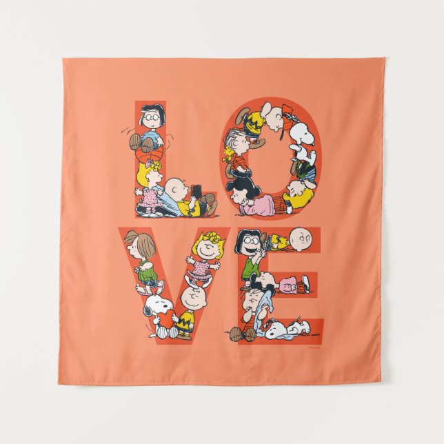 Peanuts - LOVE Tapestry (Front)