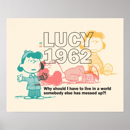 Peanuts  Lucy 1962 Poster