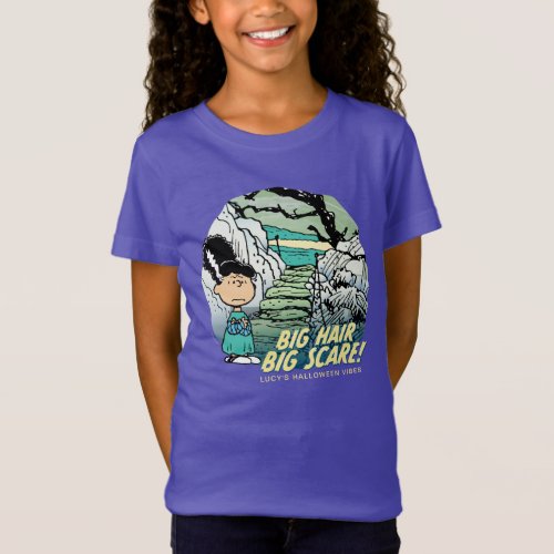 Peanuts  Lucy Big Scary Hair T_Shirt