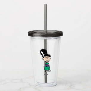 Peanuts Lucy Bride Of Frankenstein Halloween Acrylic Tumbler