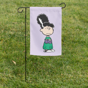 Peanuts Lucy Bride Of Frankenstein Halloween Garden Flag