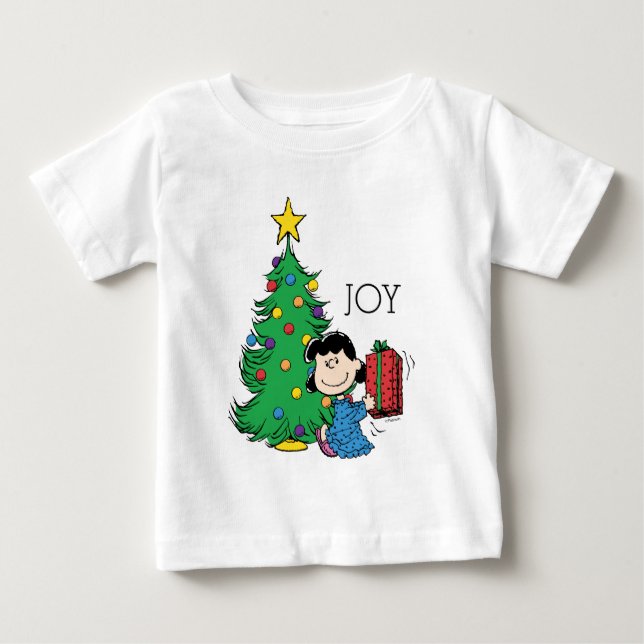 Peanuts | Lucy Christmas Tree Baby T-Shirt (Front)
