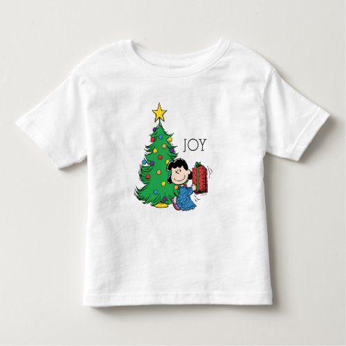 Peanuts  Lucy Christmas Tree Toddler T_shirt