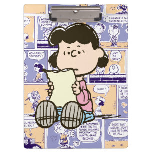 Peanuts Lucy Comic Pattern Clipboard