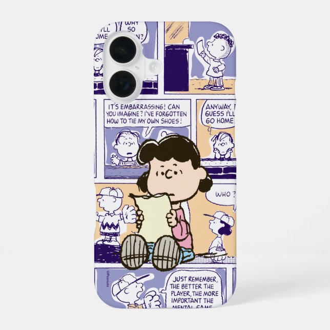 Peanuts | Lucy Comic Pattern Iphone Case (Back)