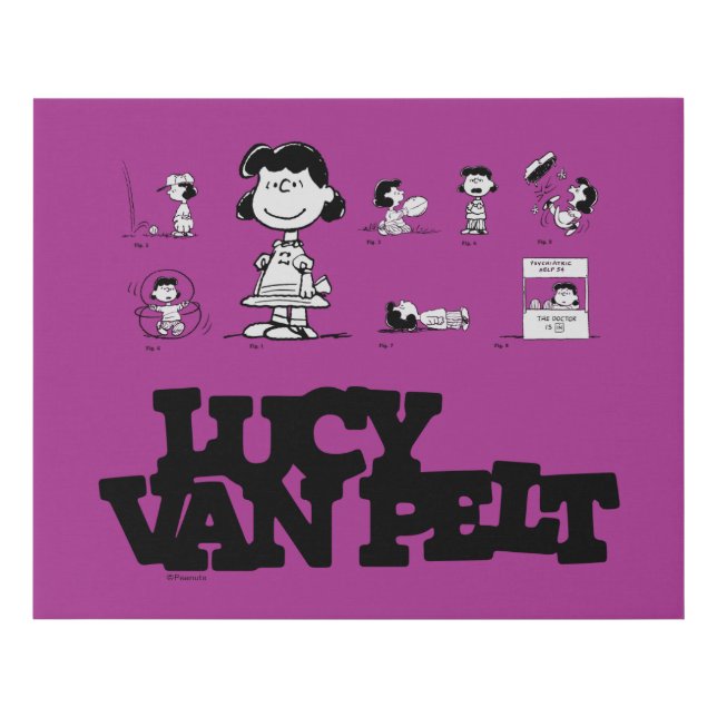 Peanuts | Lucy Faux Canvas Print (Front)