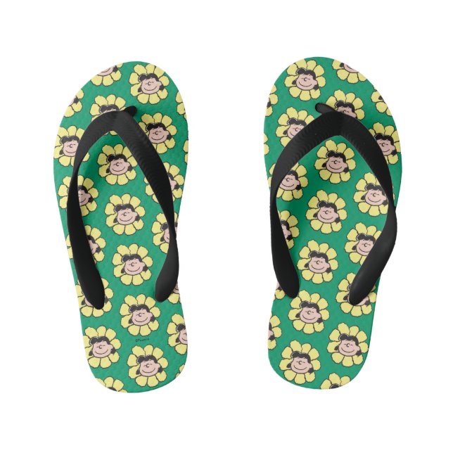 Peanuts | Lucy Flower Kid's Flip Flops (Footbed)