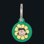 Peanuts | Lucy Flower Pet ID Tag<br><div class="desc">Check out this fun Peanuts design featuring Lucy.</div>