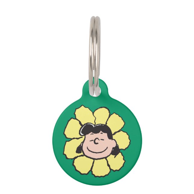 Peanuts | Lucy Flower Pet ID Tag (Front)