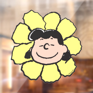 Peanuts Lucy Flower Window Cling