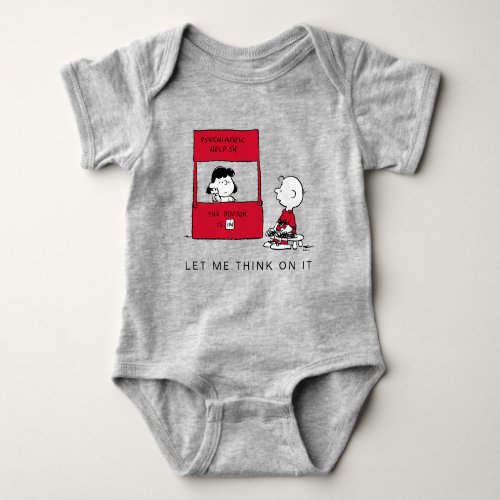 Peanuts  Lucy Gives Charlie Brown Advice Baby Bodysuit