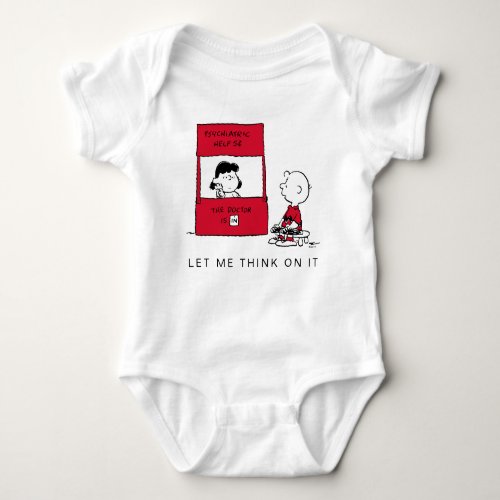 Peanuts  Lucy Gives Charlie Brown Advice Baby Bodysuit