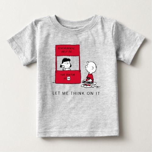 Peanuts  Lucy Gives Charlie Brown Advice Baby T_Shirt